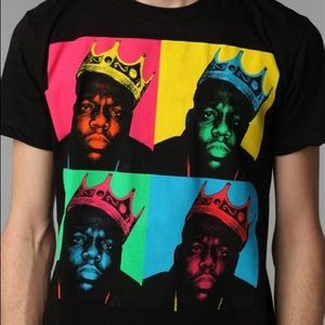 Notorious B.I.G shirt size small, black multi color